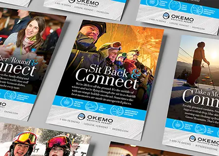 Print Ad Campaign Design for Okemo