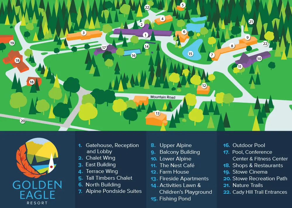 Resort Map for The Golden Eagle Resort