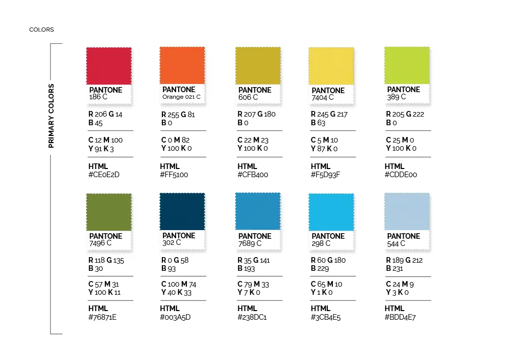 Color Palette for The Golden Eagle Resort