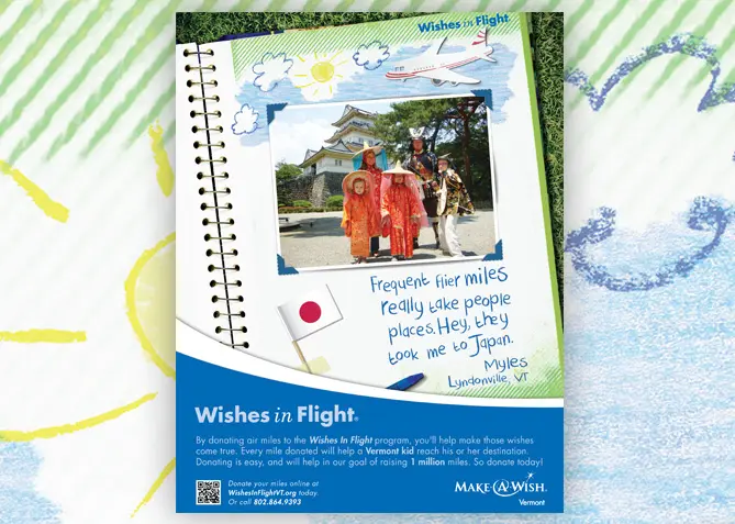 Airport Signage for Make-A-Wish Vermont