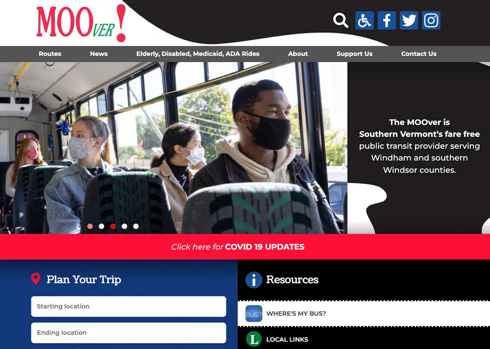 Website for The Moover