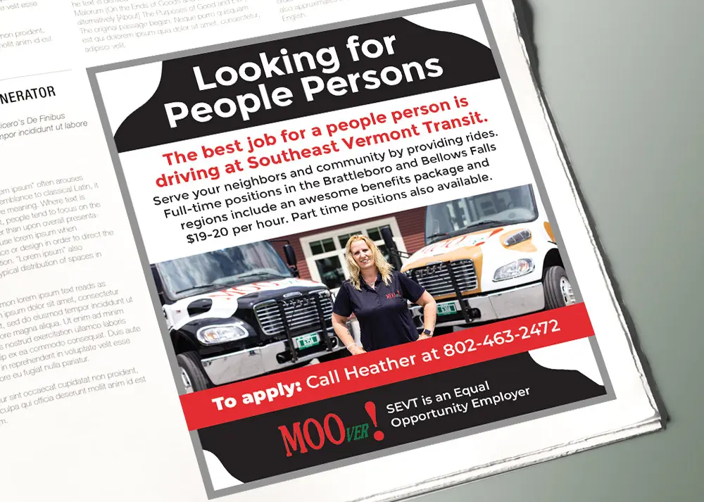 Newspaper Ad for The Moover