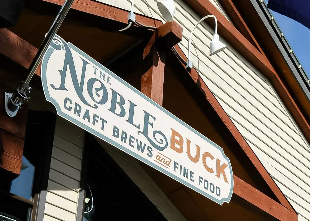 Exterior Signage for The Noble Buck