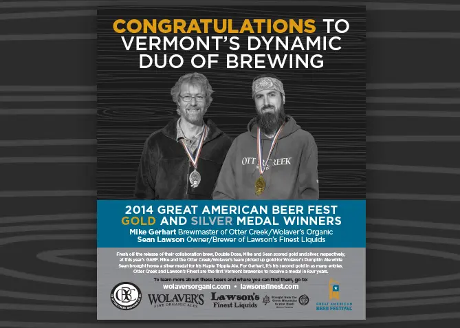 Advertising for Otter Creek Brewing Co.