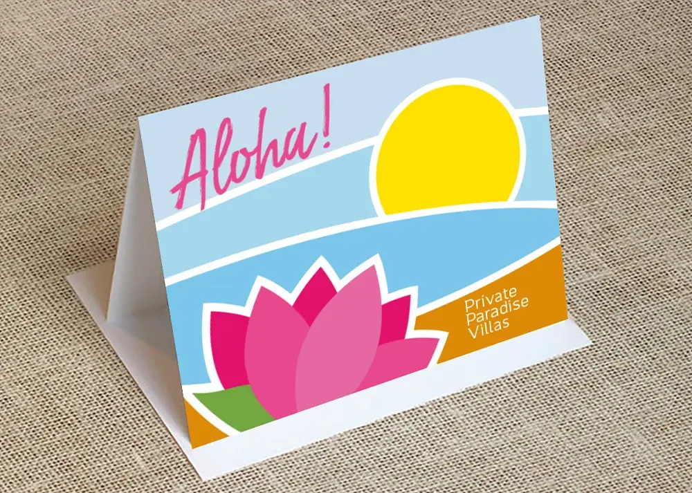 Table Tent for Private Paradise Villas