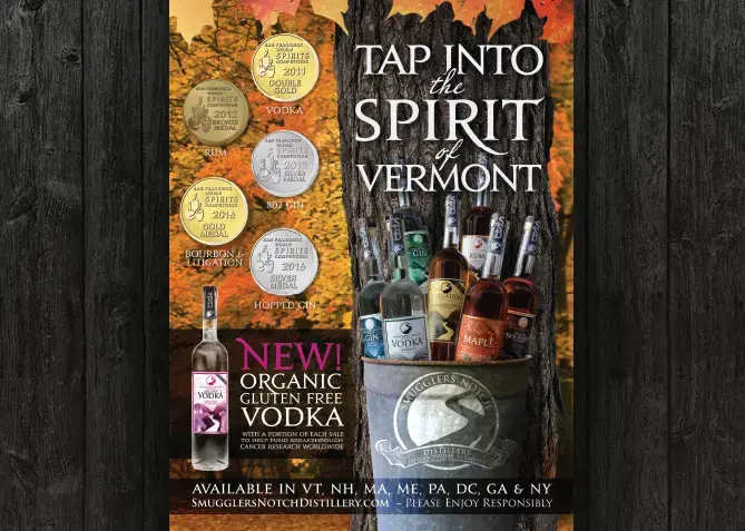 Label Design for Smugglers' Notch Distillery