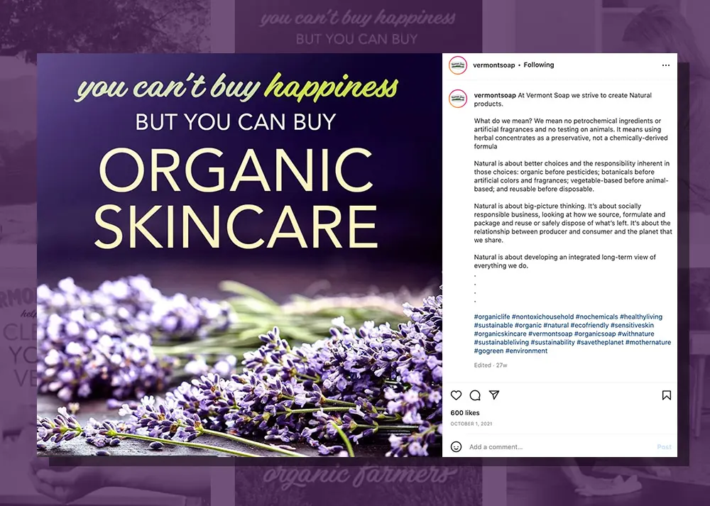 Social Media for Vermont Soap