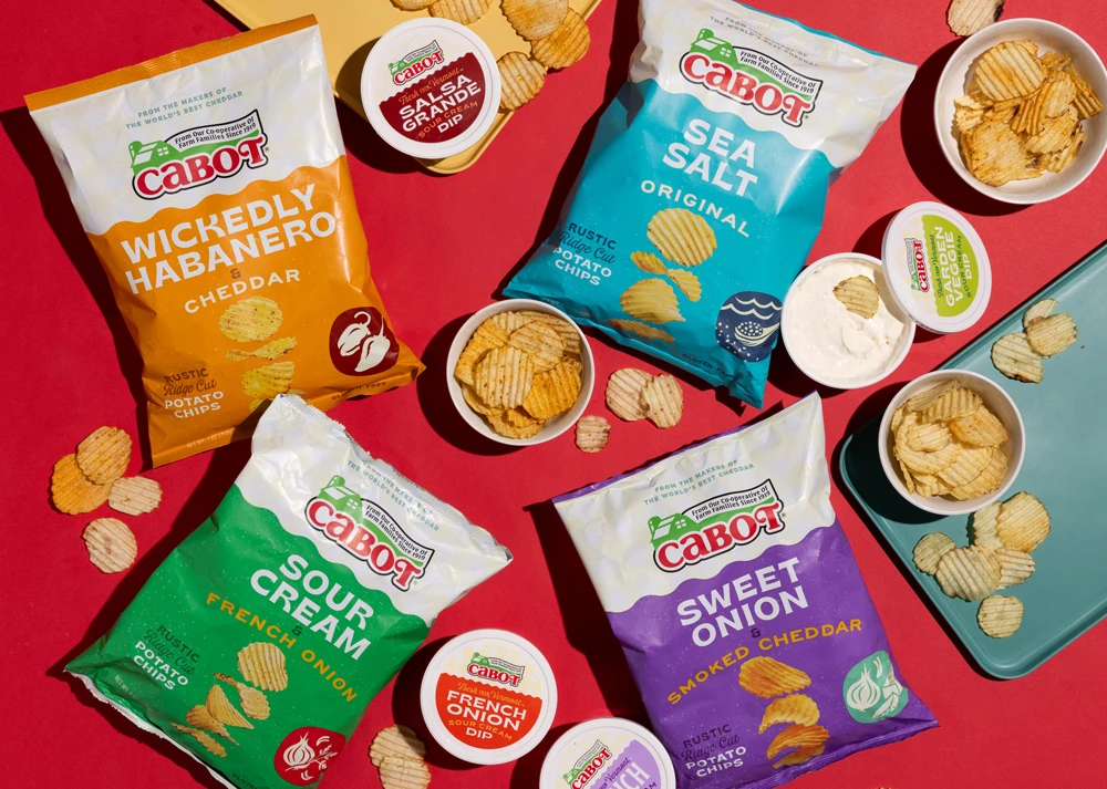 Packaging and Marketing Materials for Cabot Chips