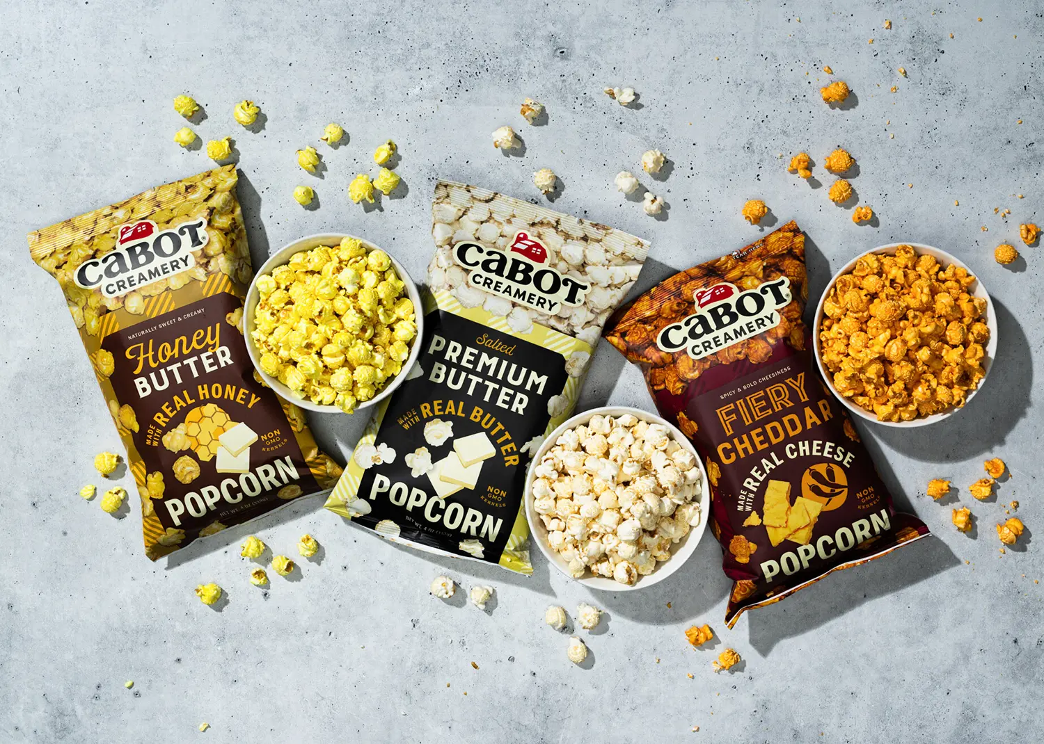 Packaging Design for Cabot Popcorn