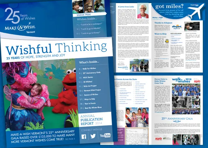 Graphic Design for Make-A-Wish Vermont
