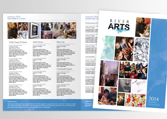 Catalog Design for River Arts
