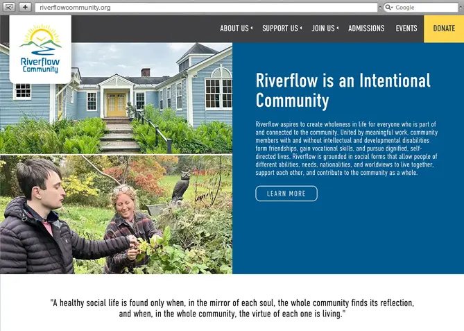 Responsive Website Design, Responsive Website Development for Riverflow Community