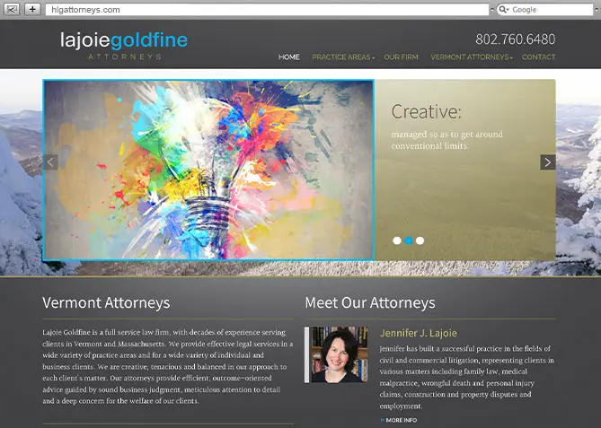 Responsive Website Design, Responsive Website Development for HLG Attorneys 