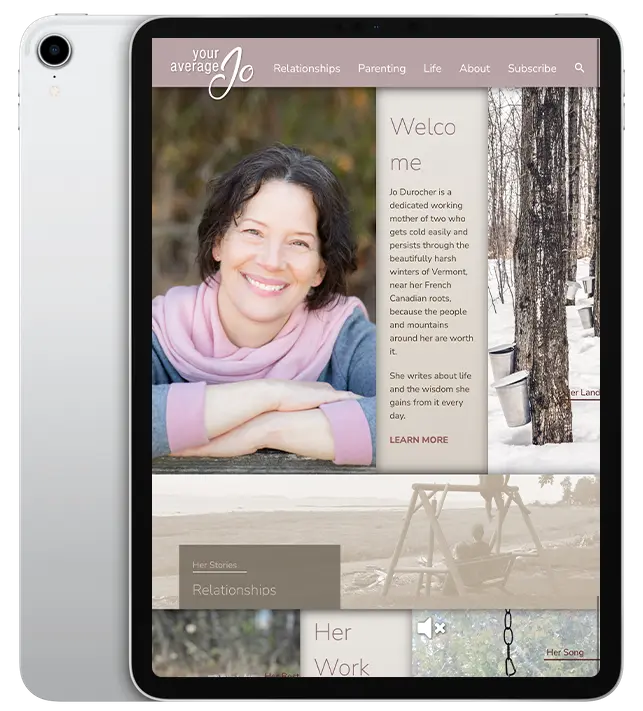 Website development for Your Average Jo - use case scenario.