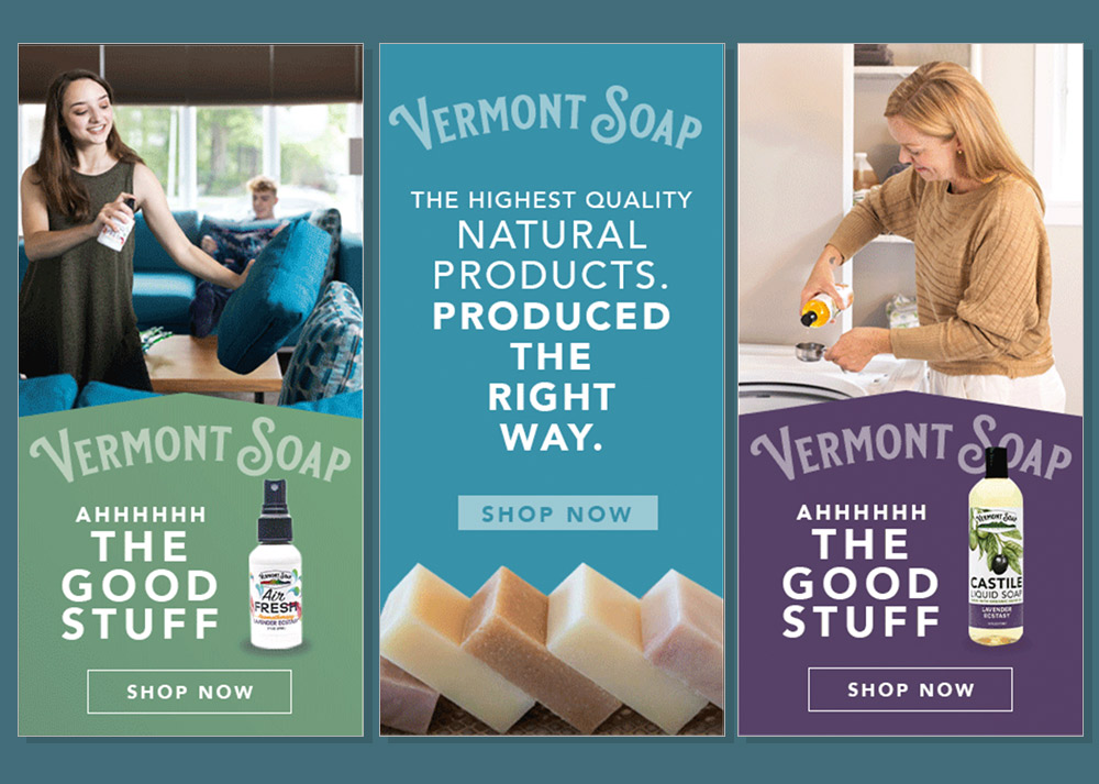 Banner Ad for Vermont Soap