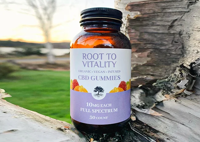 Label Design for Root to Vitality.