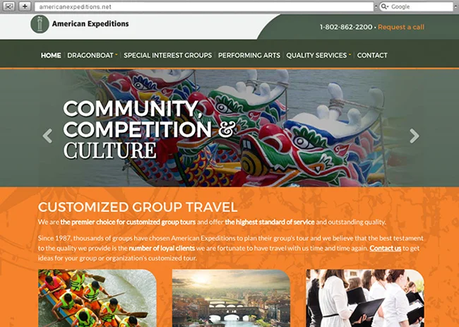 Responsive Website Design, Responsive Website Development for American Expeditions