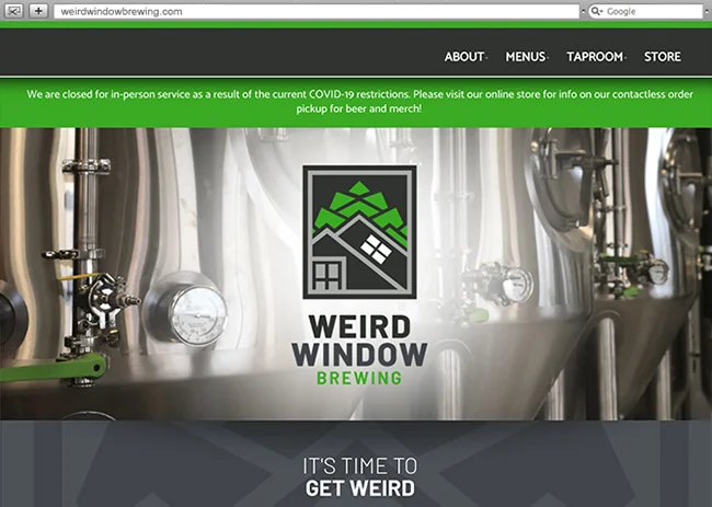 Responsive Ecommerce Design, Responsive Ecommerce Development for Weird Window Brewing