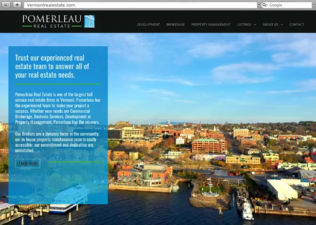 Responsive Website Design, Responsive Website Development for Pomerleau Real Estate 