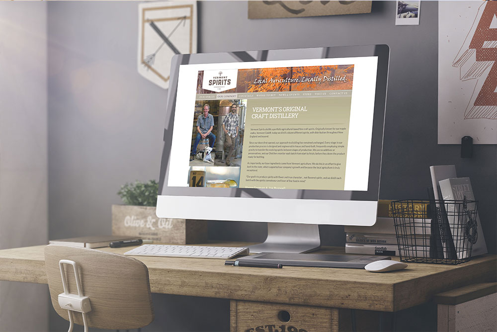 Website development for Vermont Spirits - use case scenario.