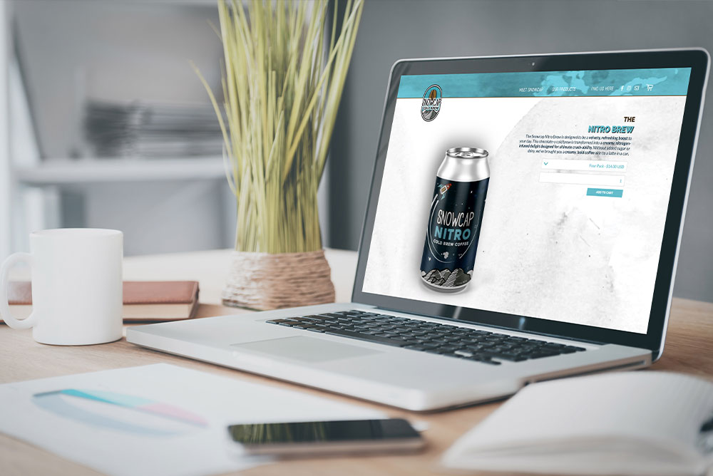 Website development for Snowcap Coldbrew - use case scenario.