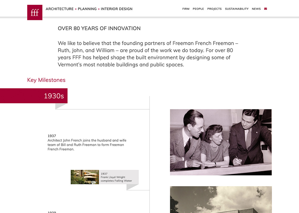 Website Design and Development for FFF - Team