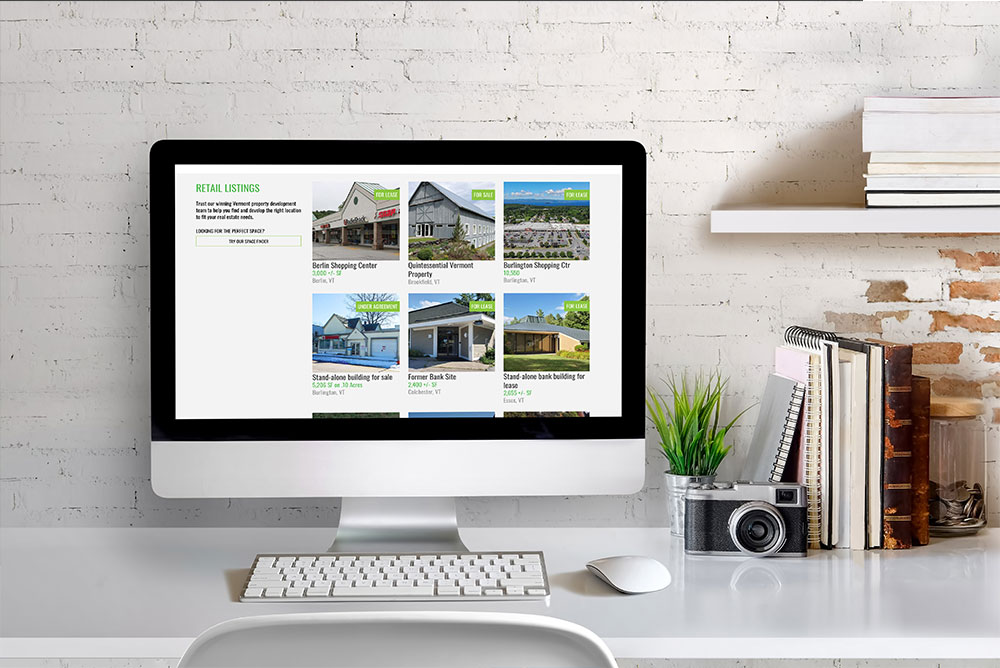 Website development for Pomerleau Real Estate - use case scenario.