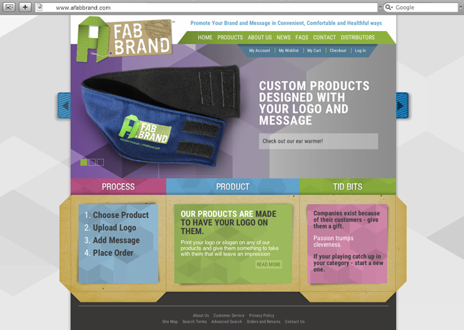 Website Design, Website Development for A Fab Brand